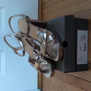 Loft Metallic Twist Platform Sandals